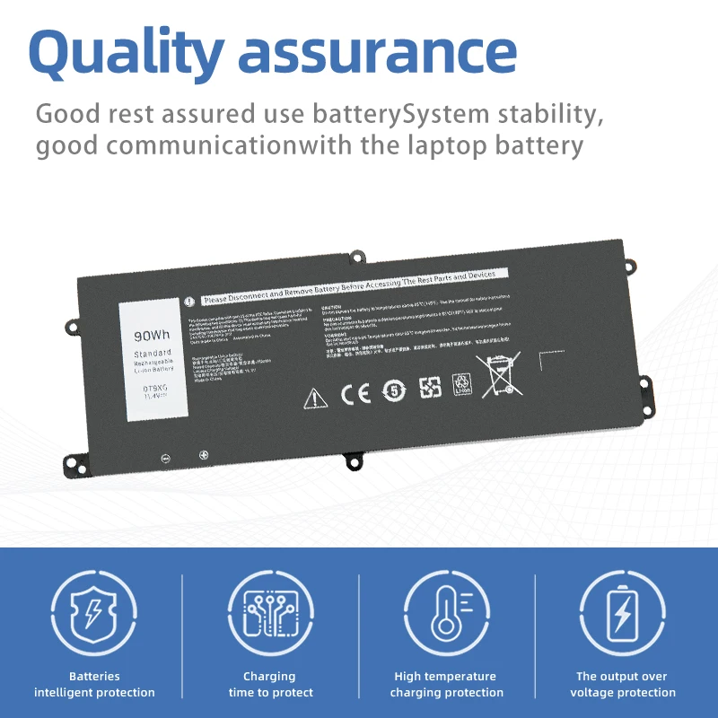 SUOZHAN Type DT9XG 11.4V Battery For Dell Alienware Area 51m ALWA51M ALWA51M-D1733B 07PWXV 7PWKV ALWA51M-D1733PB ALWA51M-D1969DB