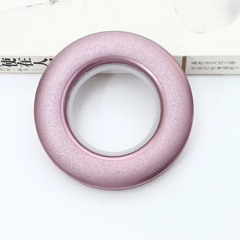 

80PCS Curtain Grommet Ring Plastic Ring Home DIY Manual Installation Roman Rod Muffler Ring Curtain Accessories