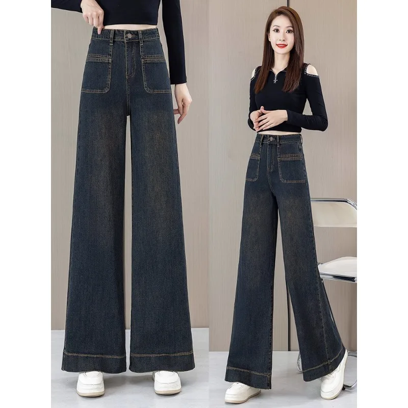 

Fleece-Lined Jeans for Women, and Winter, Petite, Elegant, Slim-Fit, High-Waisted, Straight-Leg Pants
