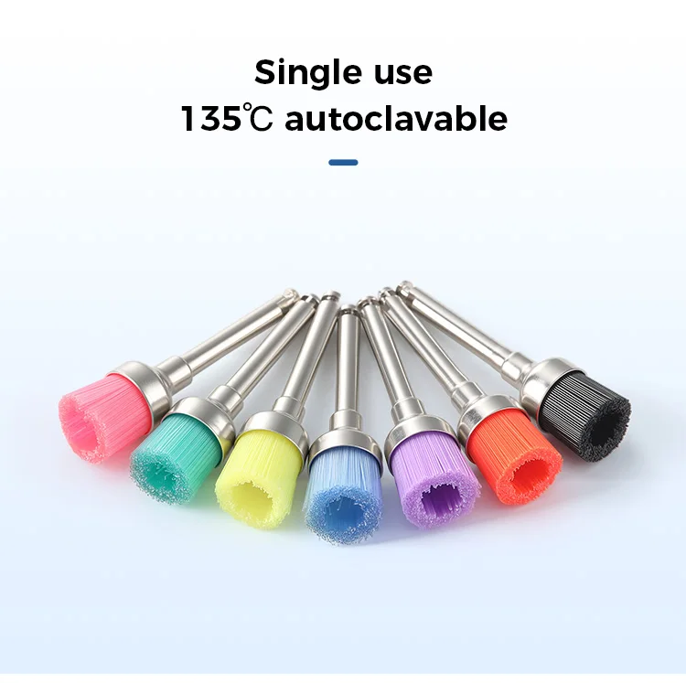 10PCS AZDENT Dental Polieren Pinsel Aluminium Oxid Siliziumkarbid Polieren Prophy Pinsel Werkzeug für Contra Winkel Handstück – Detail 23