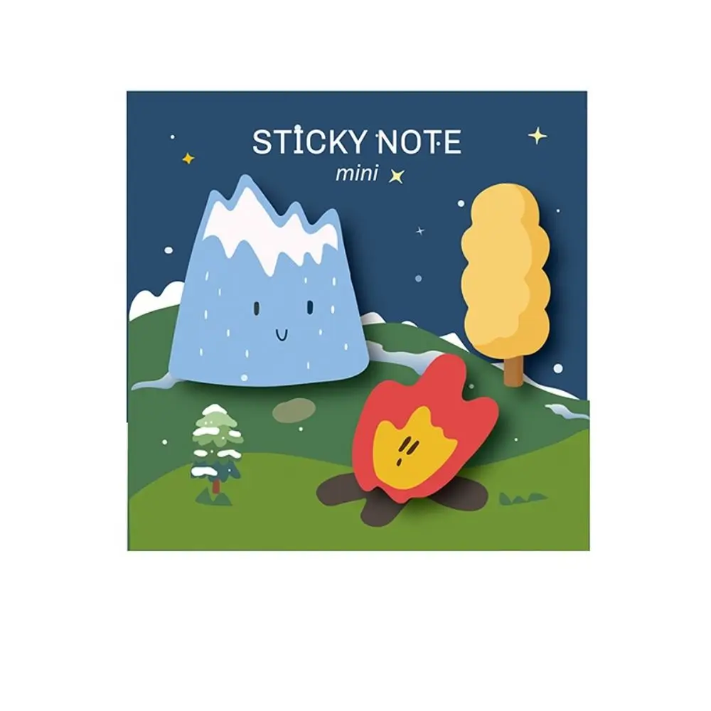 แผ่นบันทึกย่อช่วยเตือนรูปการ์ตูนสำหรับไดอารี่สมุดติดรูปตกแต่งวันฮาโลวีนน่ารักมินิ N ไทม์แบบติด