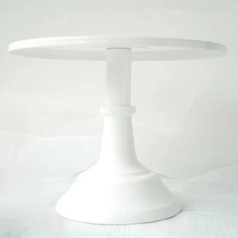 

Metal Iron Cake Stand Round Pedestal Dessert Holder Cupcake Display Rack Bakeware White Wedding Party Decoration HOT