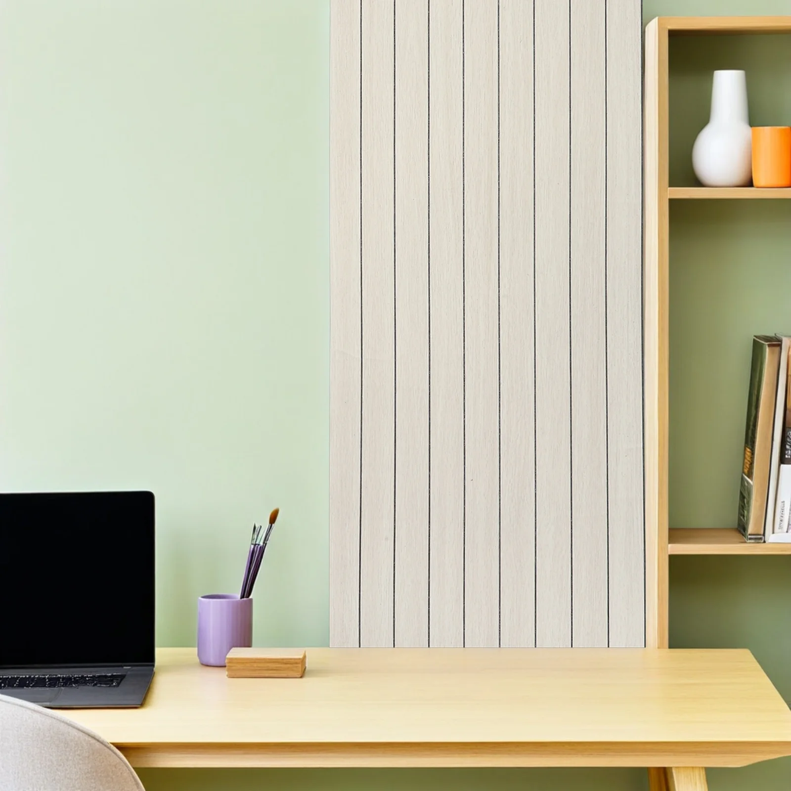 

Waterproof Wood Grain 3D Peel Stick Thicken Self Adhesive Wall Panel Decorative Background For Kitchen Shelf Countertop Beige