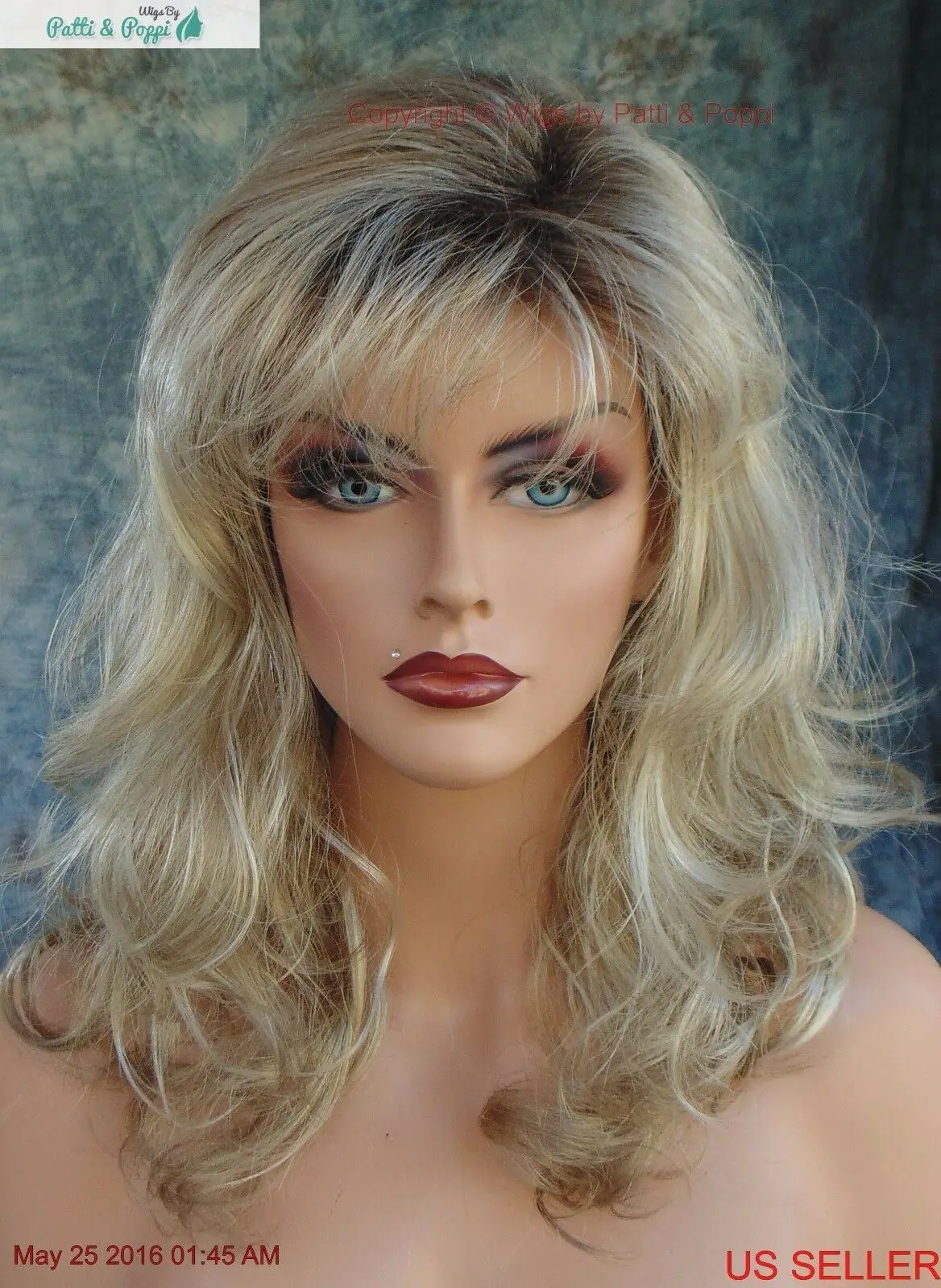 بيكي شعر مستعار لطيف متموج نمط تأجير أشقر RH1488RT8 -1 #2