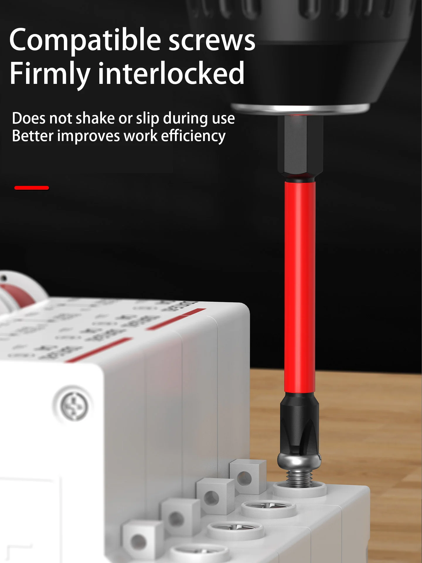 

Specialized electrical work bits - 11-character electric screwdriver, cross-shaped strong magnetic socket panel, air switch, cir