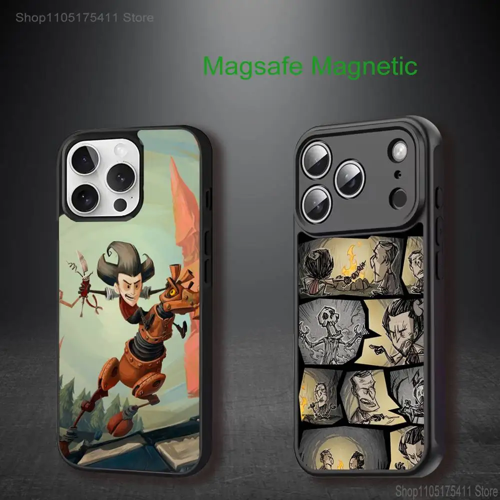 

D-Don T Game S-Starve Phone Case For iPhone 17,16,15,14,13,12,11,Pro,Max,Plus,Mini,SE4,E Magnetic Magsafe Wireless Charging