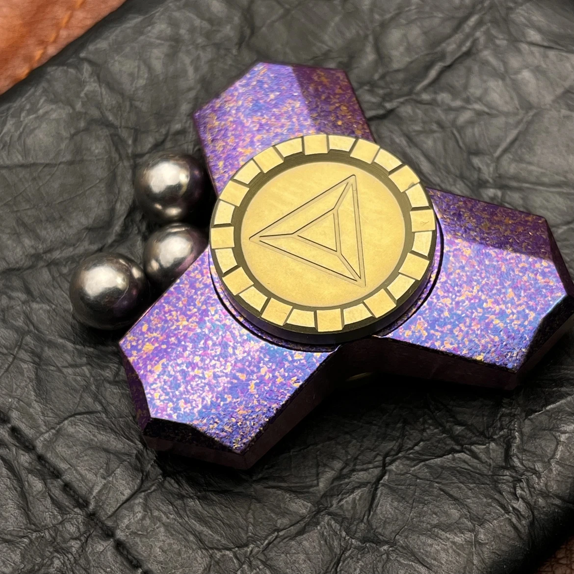 

Титановый сплав EDC Fidget Slider Металлический Haptic Spinner Антистрессовый сенсорный СДВГ Фокус Магнитная скользящая настольная игрушка для взрослых