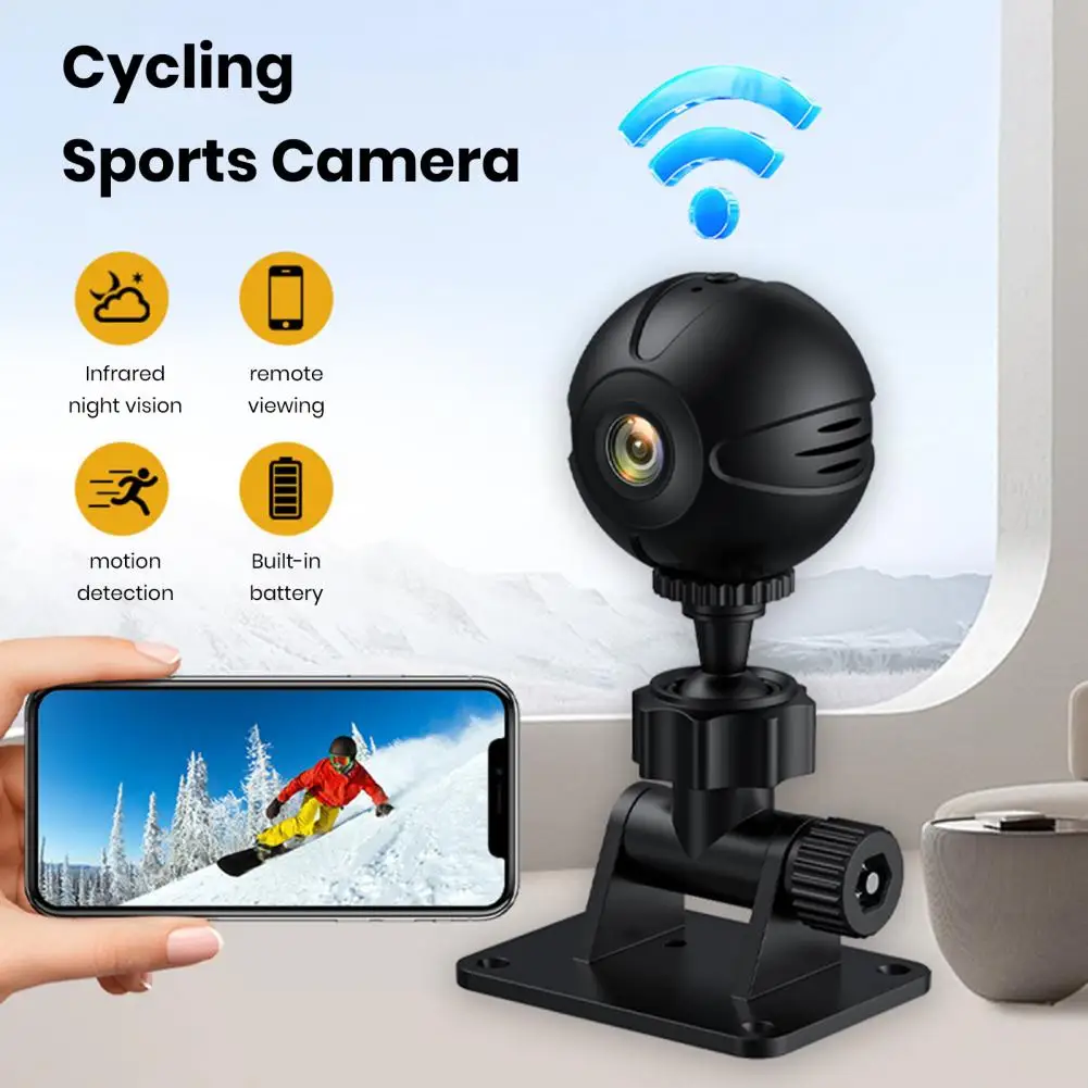 Bike Sports Camera Video Recorder 1080P Night Vision Loop Recording Wireless WiFi Bicycle Handlebar Monitor Riding Rear View Act