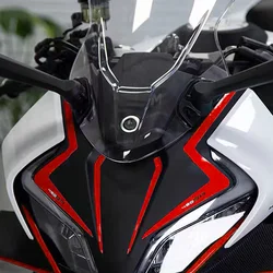 Adesivo riflettente per carenatura anteriore del motociclo decorazione accessori per decalcomanie a righe parabrezza impermeabile per CFMOTO 450SR