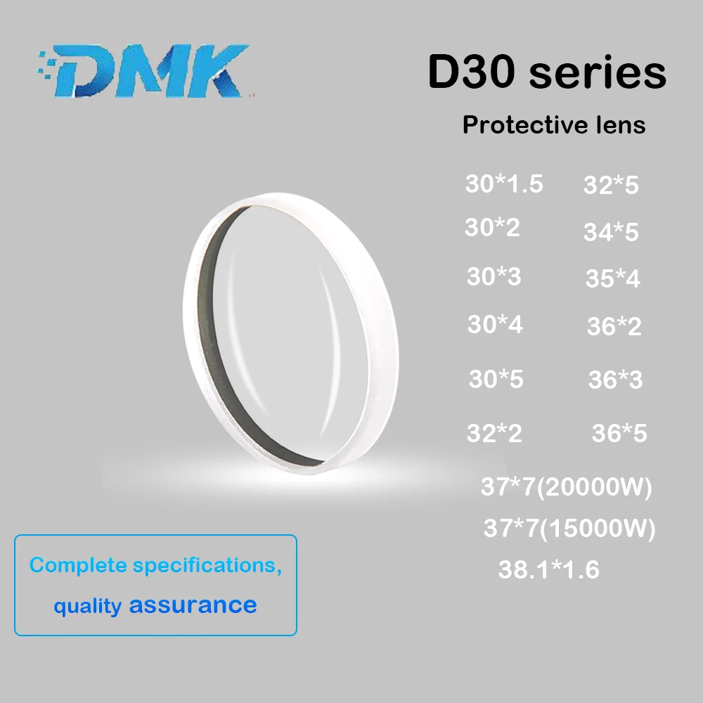 Raytools High Quality D30 Series Welding -Cutting Protective Lenses 37*7 34*5 30*5 38.1*1.6mm Laser Machine Protection Windows