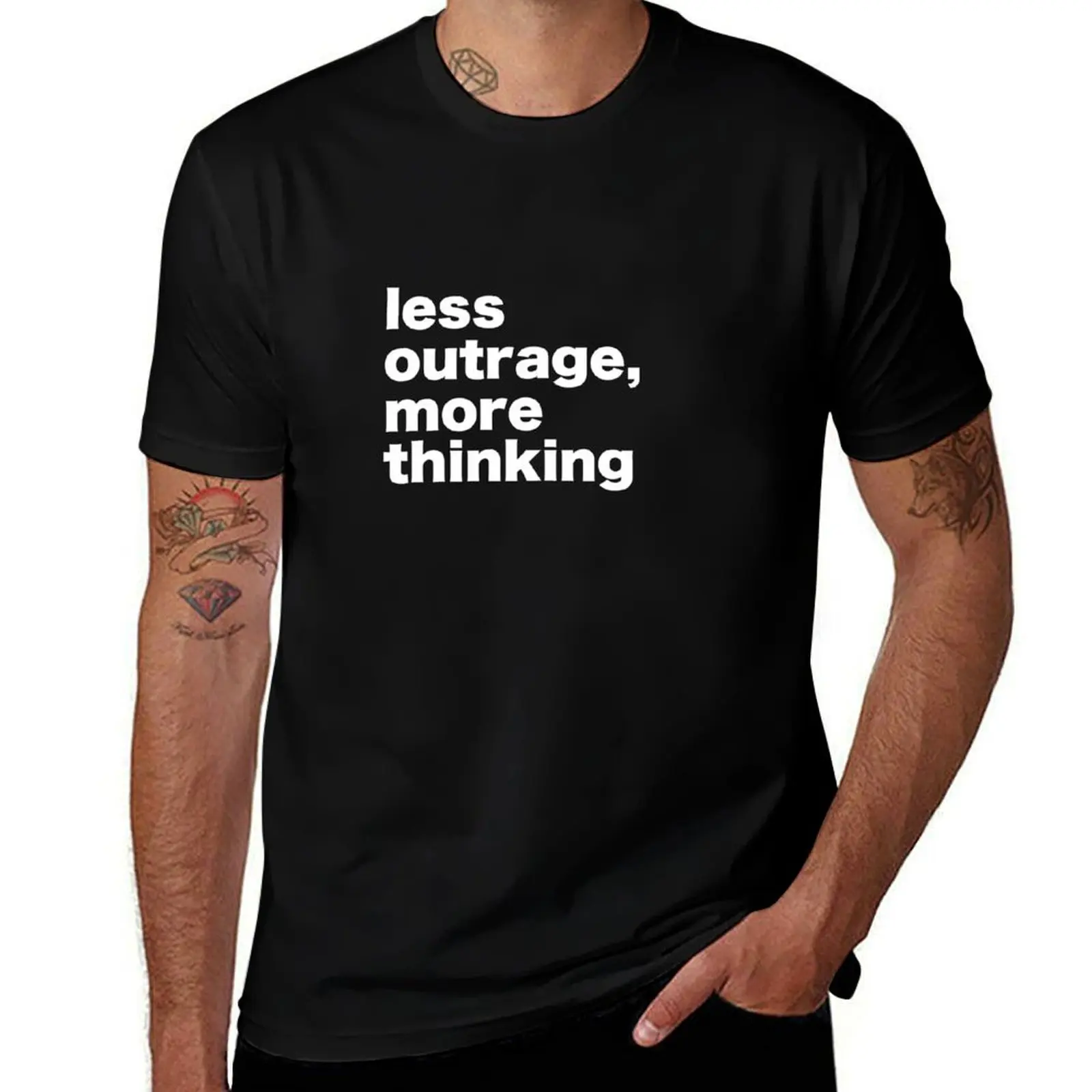 

Футболка Less Jie, More Thinking, футболка с аниме, винтажная футболка с рисунком, корейские модные футболки с аниме, футболки в тяжелом весе для мужчин