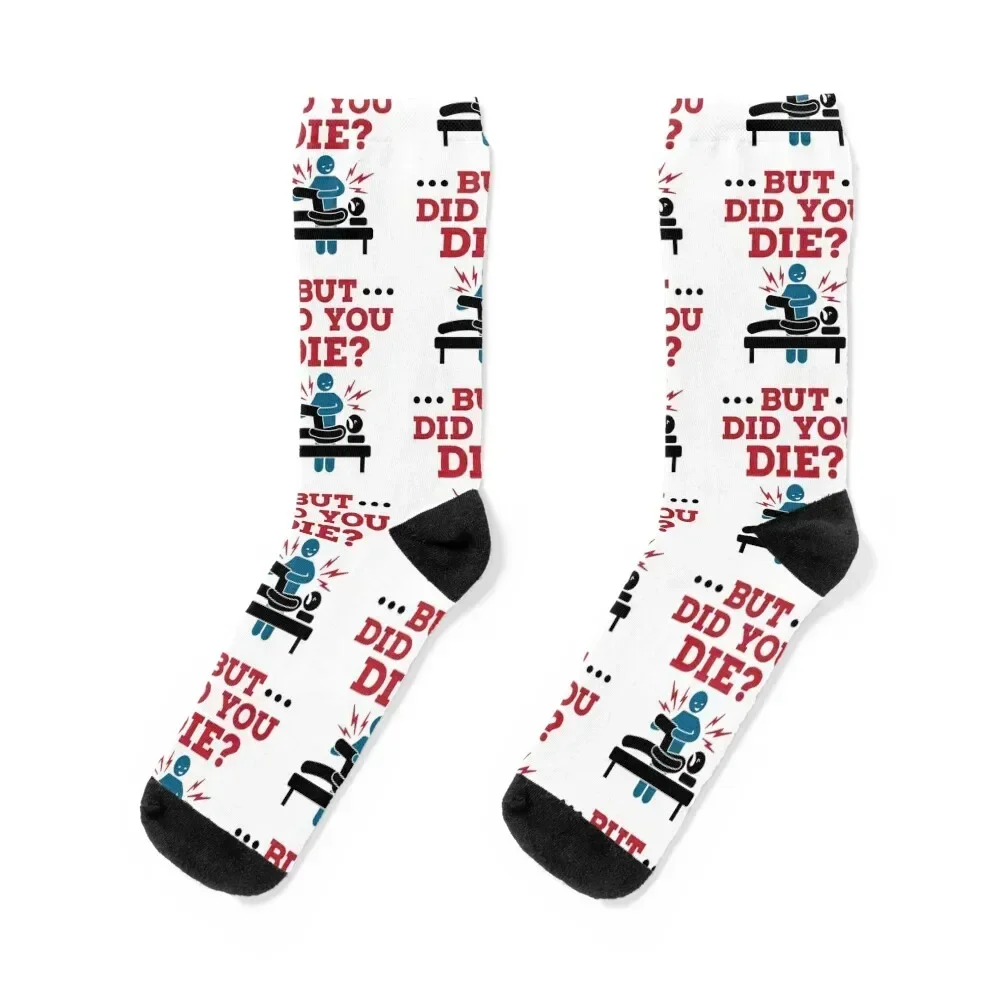 

But Did You Die Funny Physical Therapy PT Socks golf men cotton high quality cartoon Rugby Men Socks Luxury Brand Women's