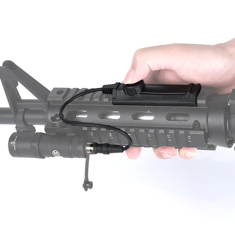 مفتاح التحكم عن بعد ذو الوظيفة المزدوجة بالضغط التكتيكي، قابس SF مناسب لمصباح SureFire M300، مصباح يدوي للسلاح M600، مؤقت ثابت، Airsoft #6