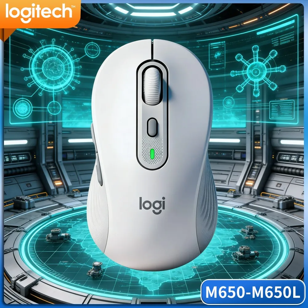 Logitech M650/M650L Wireless Mouse Adjustable DPI Sensor Stable 10M Range Quiet Click Desktop Laptop Computer