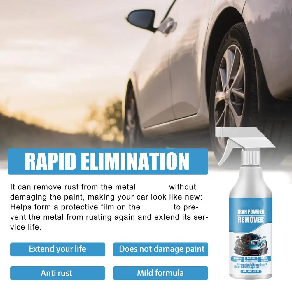 Car Exterior Rust Dust Cleaning Agent Removes Iron Powder On Wheels And Paint Creates Smooth Finish And Long Lasting Protection view 3