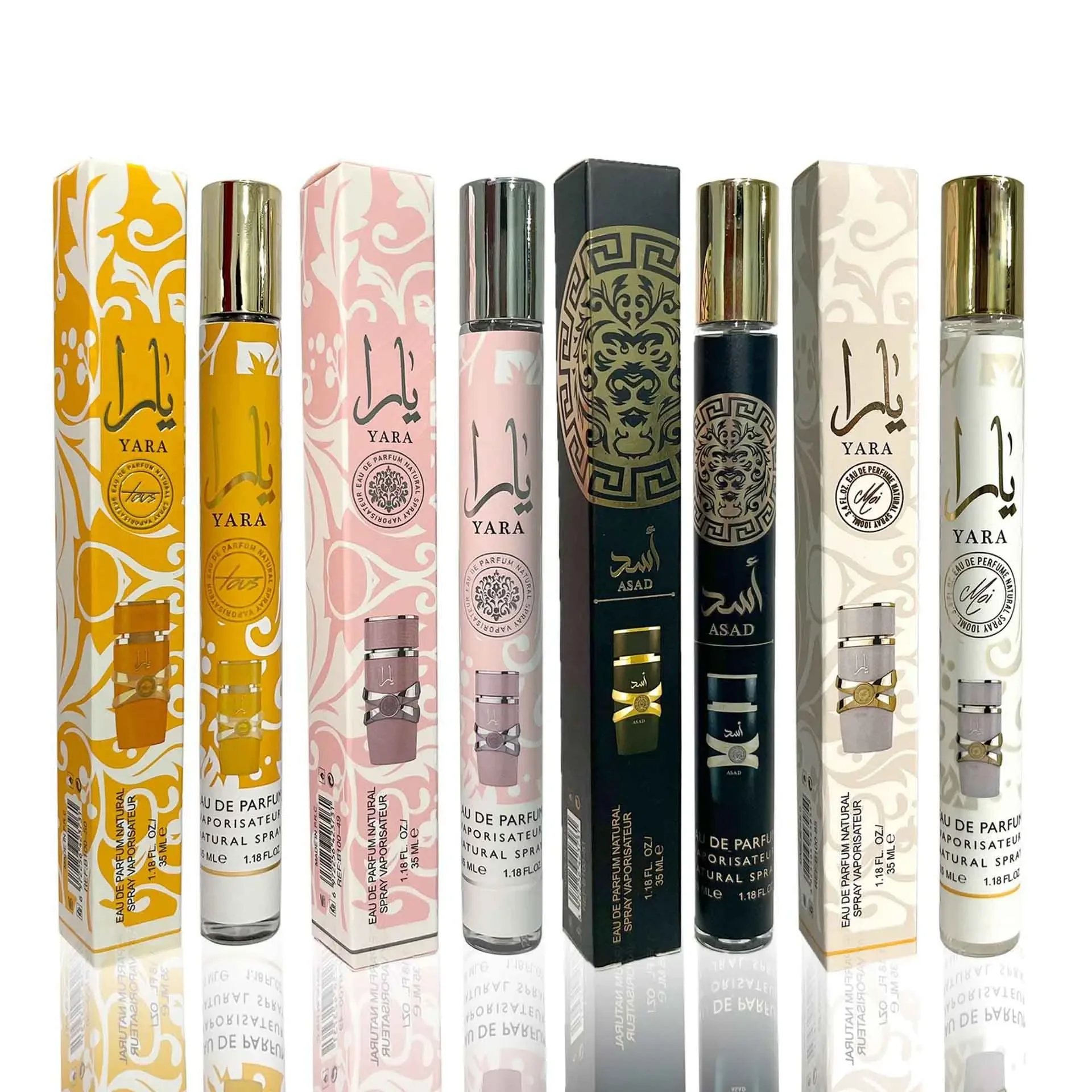 Perfume Roll-on de feromonas de 35ML, aceite esencial de notas florales, notas fáciles de llevar de leche y fruta, rosa, blanco, amarillo, negro, mujeres