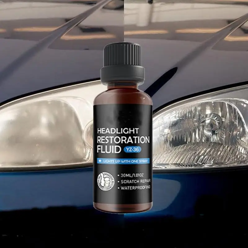 Head Light Lens Restore Kit Car Headlight Polish Repair Kit Automotive Headlight Cleaner Car Headlight Repair Fluid 30ml For Car