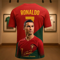 Sports Style RONALDO #7 Fan Commemorative Jersey 3d Printing Leisure Dry Quickly Breathable Comfortable Men's Women's T-Shirt