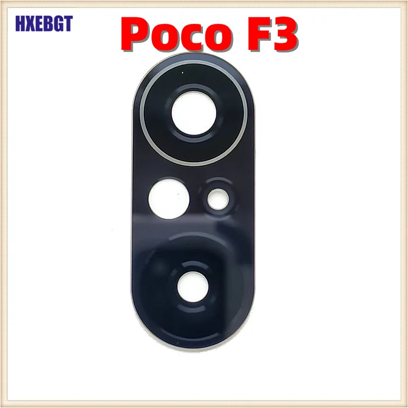 New For Xiaomi Poco F3  Back Rear Camera Glass Lens Xiao Mi Pocophone F3 Camera Protective Lens Cover Smartphone Parts