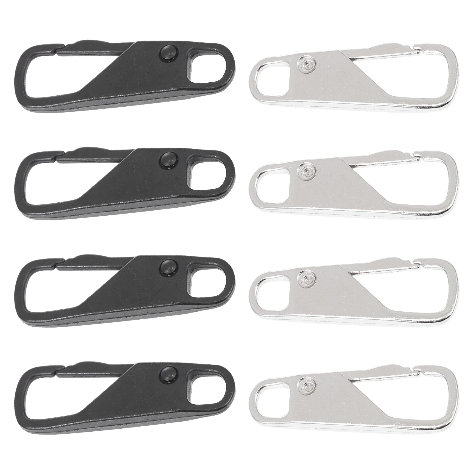 

8pcs Zipper Pull Replacement Metal Detachable Repair Parts for Bags Backpacks Purses Luggage Zipper Pockets Premium Material
