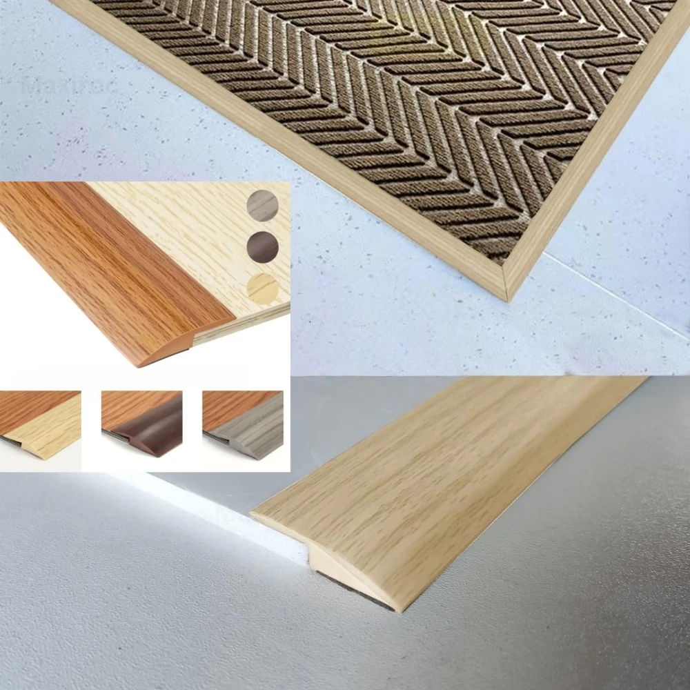 

1 шт., 2 м/78,74 дюйма, переходная полоса для ковра до плитки, износостойкая режущая окантовка, самоклеящаяся полоса из ПВХ