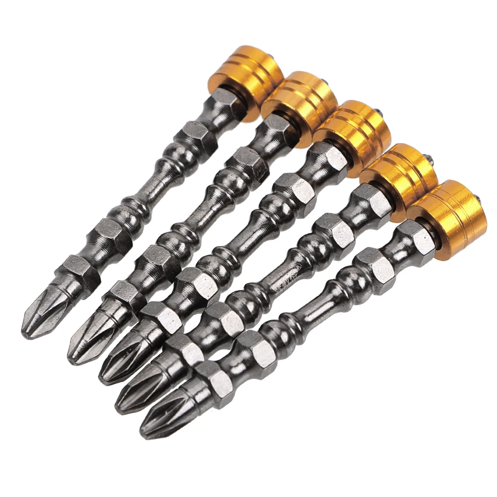 Phillips Electronic Screwdriver Bit Double Head For Drywall Screws Hand Tools 5pcs/Set Magnetic Bit Set DIYWORK 65mm