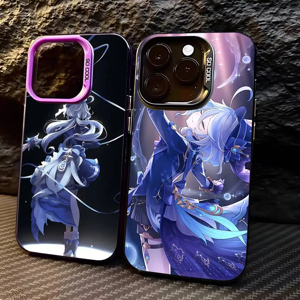 Coque de téléphone F-Furina pour iPhone 17 16 15 11 12 13 14 Pro Max 16 Plus 12 Mini 7 8 XR XS 15 Pro MAX