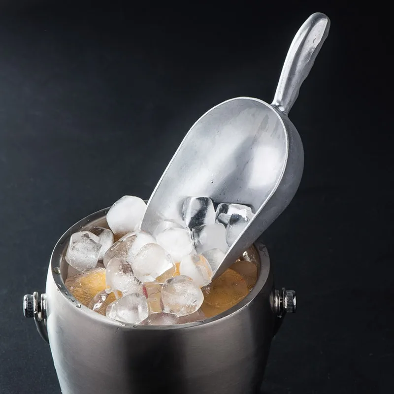 5 Sizes Aluminum Alloy Ice Shovel Multifunctional Coffee Beans Bar Cube Scraper Popcorn Shovel Measuring Spoon Kitchen Gadget 