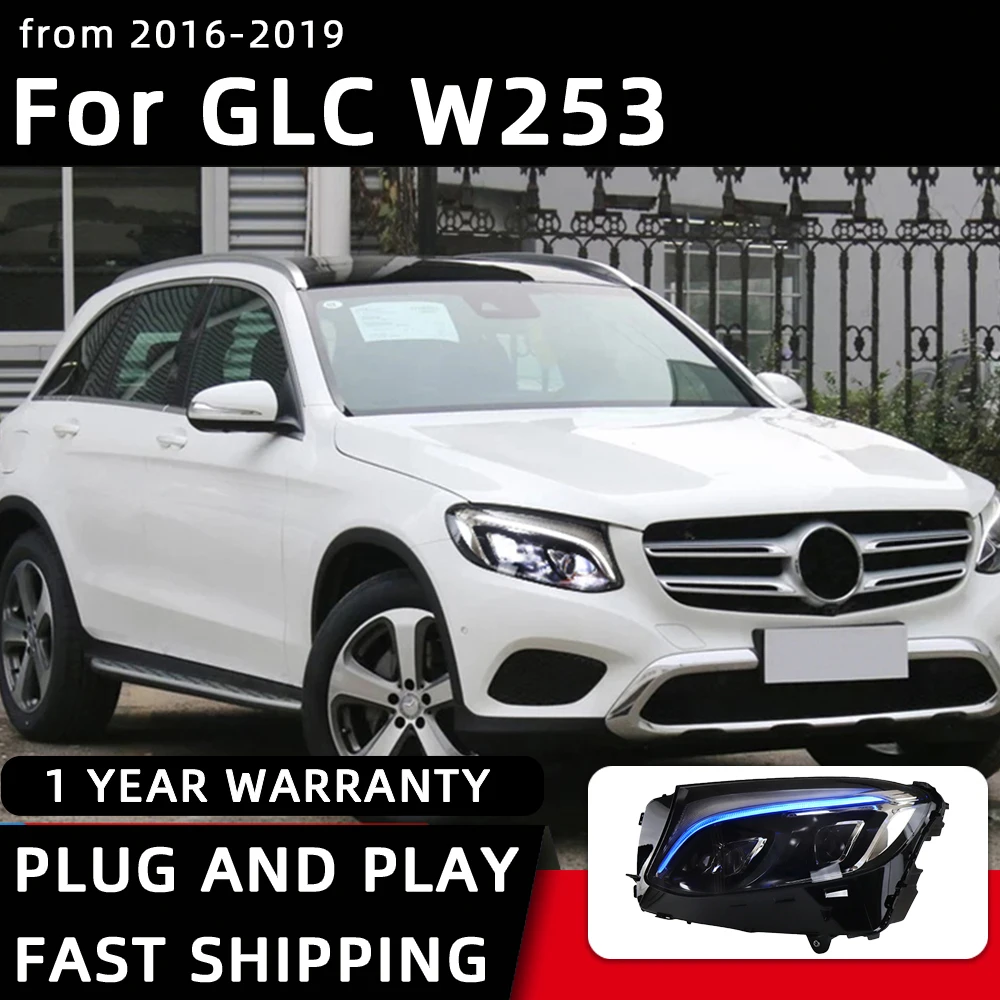 Car Styling Headlights for Benz GLC C253 FLC LED Headlight 2016-2019 Head Lamp DRL Signal Projector Len Automotive Accessories