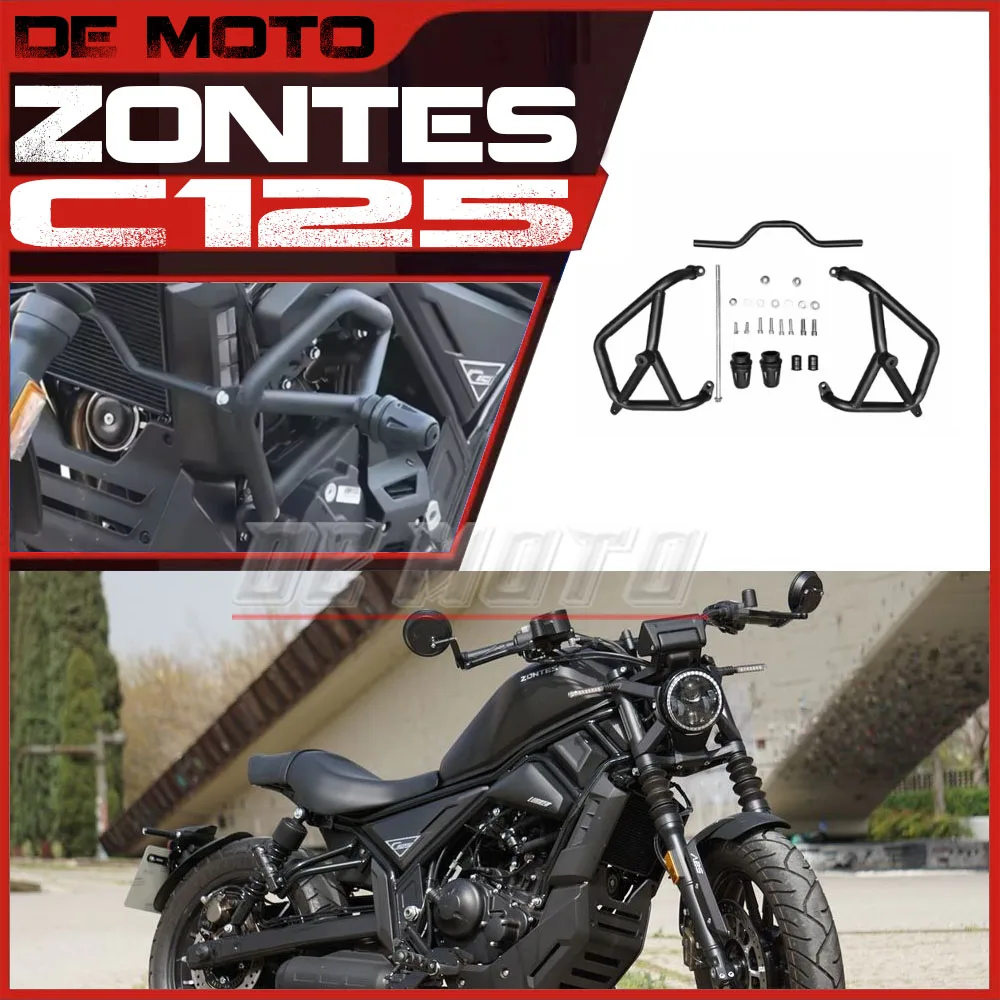 FOR ZONTES C125 Rear Rack Seat back Pad Multi-Function Folding Luggage Rack Bumper For Zt 125C C 125 Folding Luggage Rack