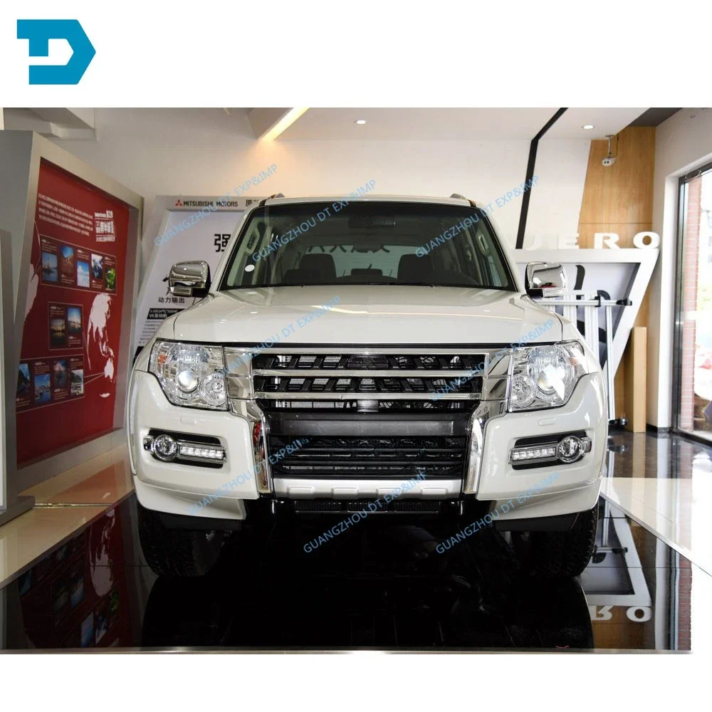 1 Pcs 2015-2020 Chrome Cover for Pajero V90 6407A121 Front Bumper Strip for Montero V80 Decoration Board for Shogun V97 V87 V93