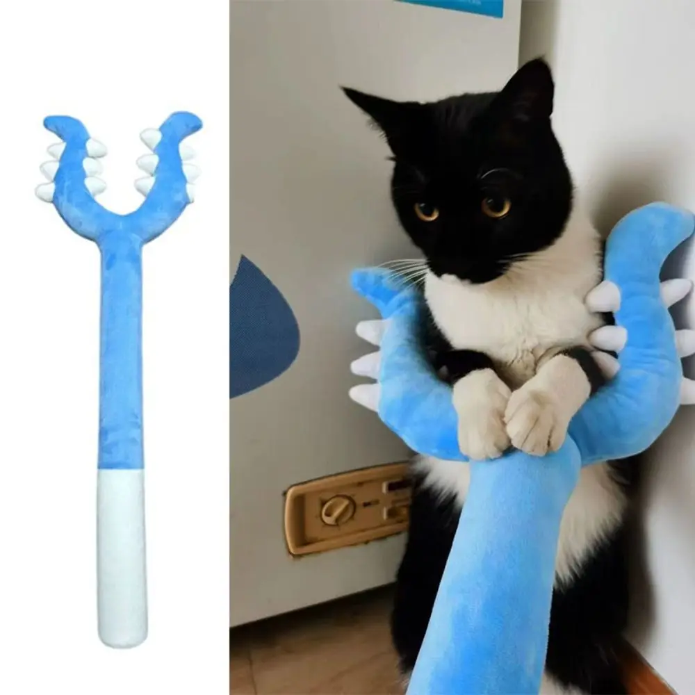 Home Decoration Plush Cat Teaser Fork Shape 70cm Funny Cat Stick Long Dog Interactive Toys Kids