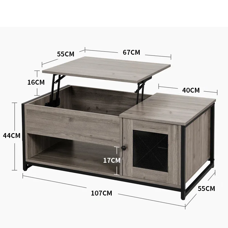 

Living room home coffee table lifting desk light luxury American board sofa coffee table drawer storage cabinet coffee table