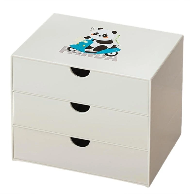 Panda Desk with Drawer Desktop Storage Box Drawer Box for Office K92C