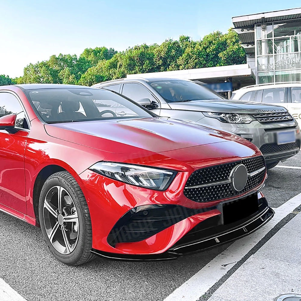 

JCYECF 3PCS Front Bumper Lip Spoiler Front Lip Chin Apron Diffuser For Mercedes Benz A Class W177 A180 A200 A35 AMG 2023+