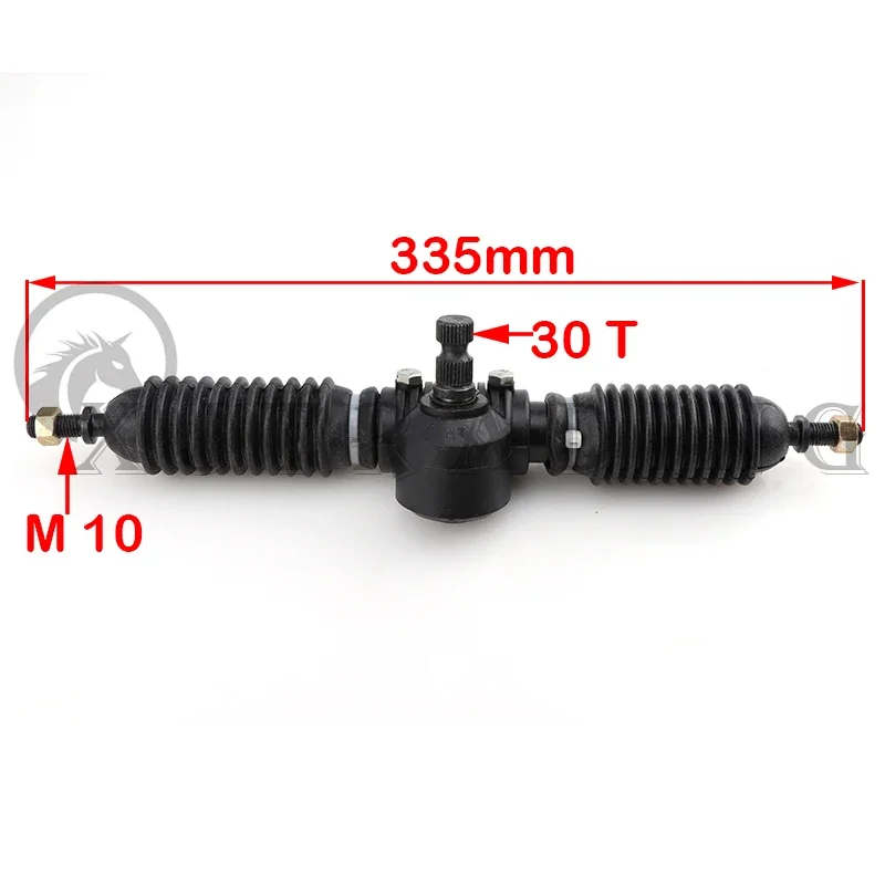 320mm Go Kart Threaded DIY Professional Parts Metal Vehicle Accessories Steering Gear Pinion Assembly Durable Solid Shaft Rack