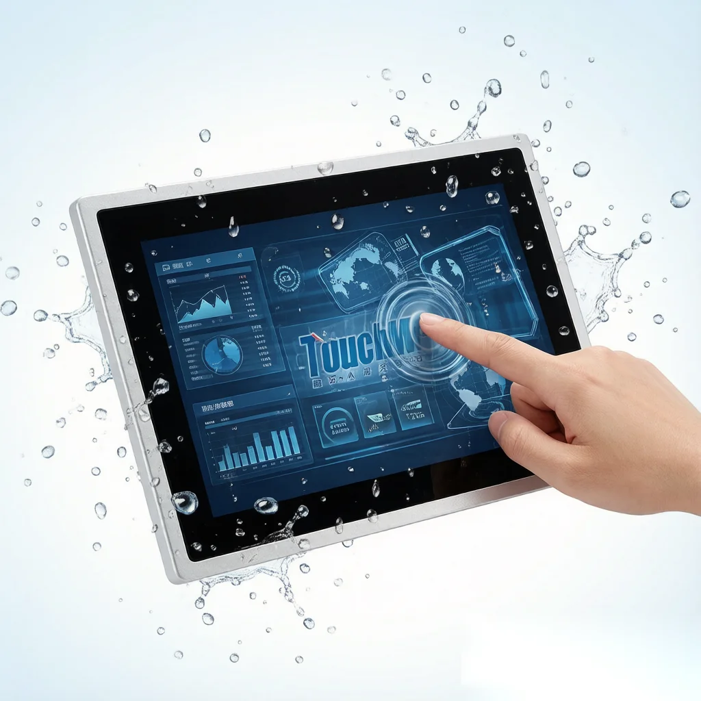 10.1 Inch IP65 Industrial Touch Panel PC Fan-Cooled Embedded All-in-One Computer Custom  Multi-Scenario Application