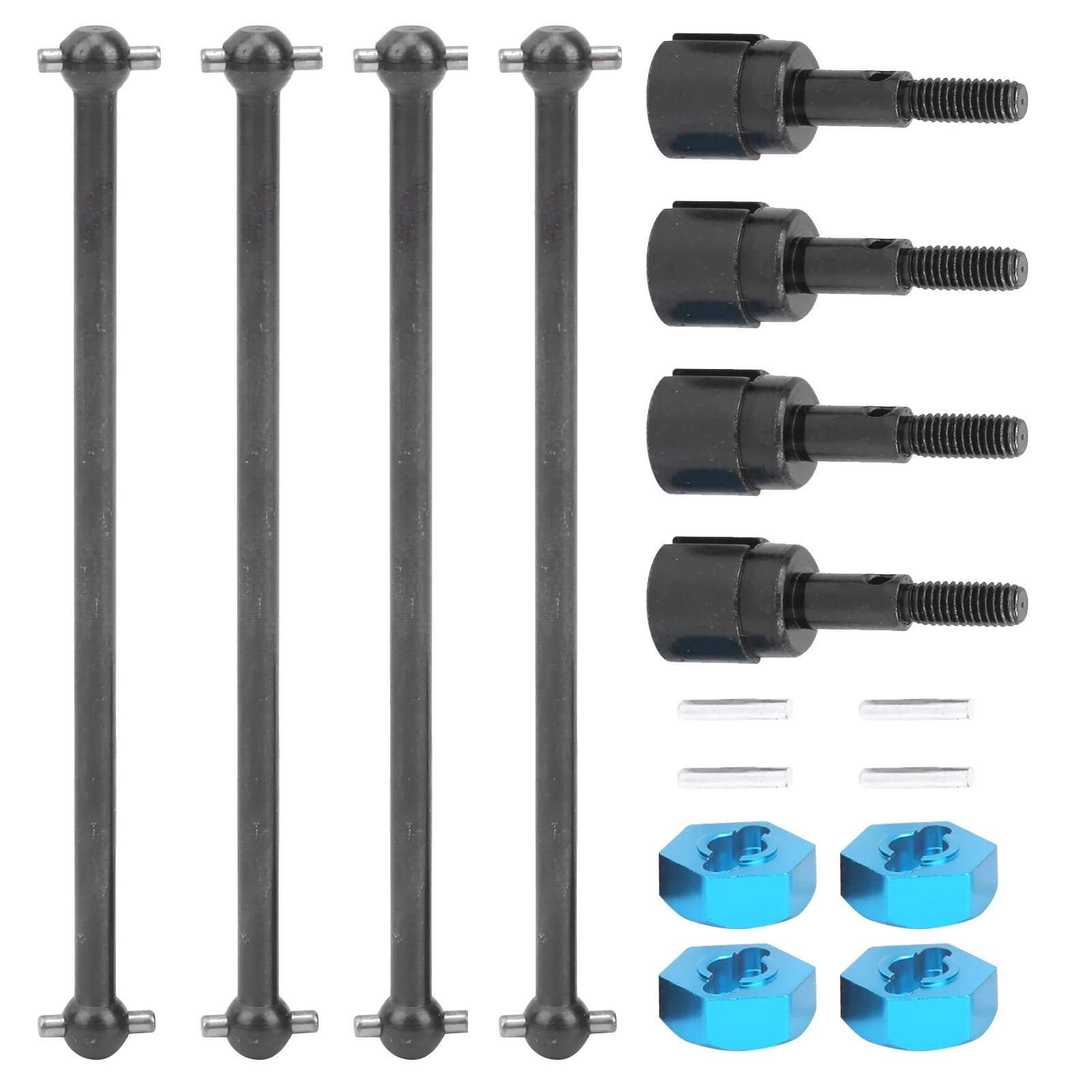 Universal Drive Shaft 5mm Wheel Hub Adapter Combiner Fit for HSP 94111 94108 1/10 RC Car
