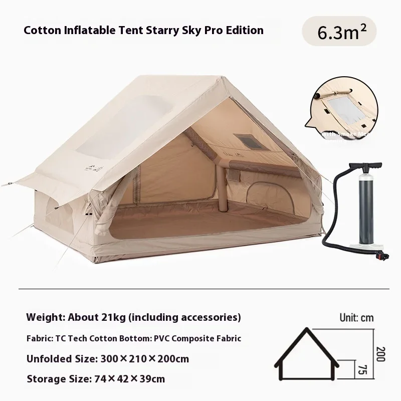 

SHANYUE открытый кемпинг звездное небо непромокаемая теплая толстая палатка для кемпинга семейные путешествия многоместная хлопковая автоматическая надувная палатка