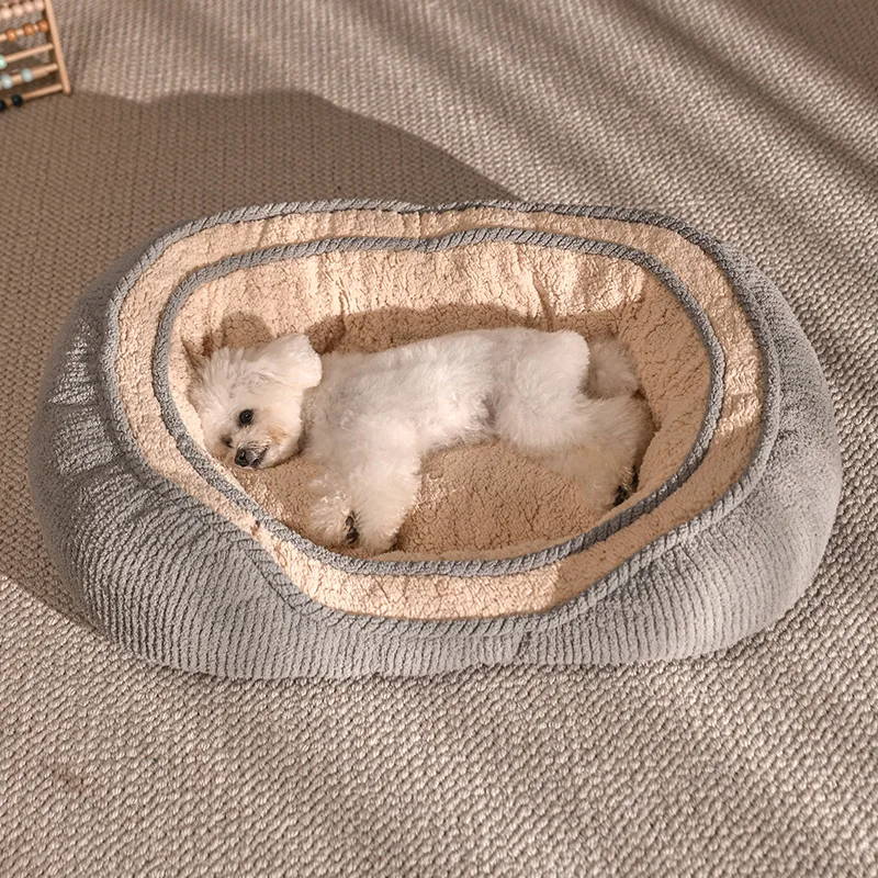 

All-Season Plush Pet Bed - Thermal Sofa-Style Mattress for Small Dogs & Cats Teddy/Bichon Breeds Pet Sofa Bed Soft