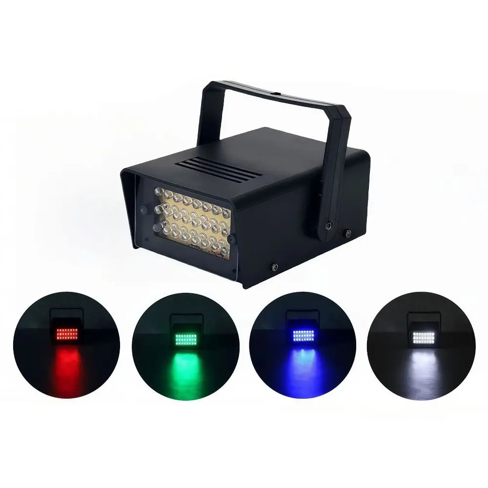 Professionelle 24LED LED Strobe Licht Super Helle Einstellbare Flash Strobe Party Lichter Flash Licht Party