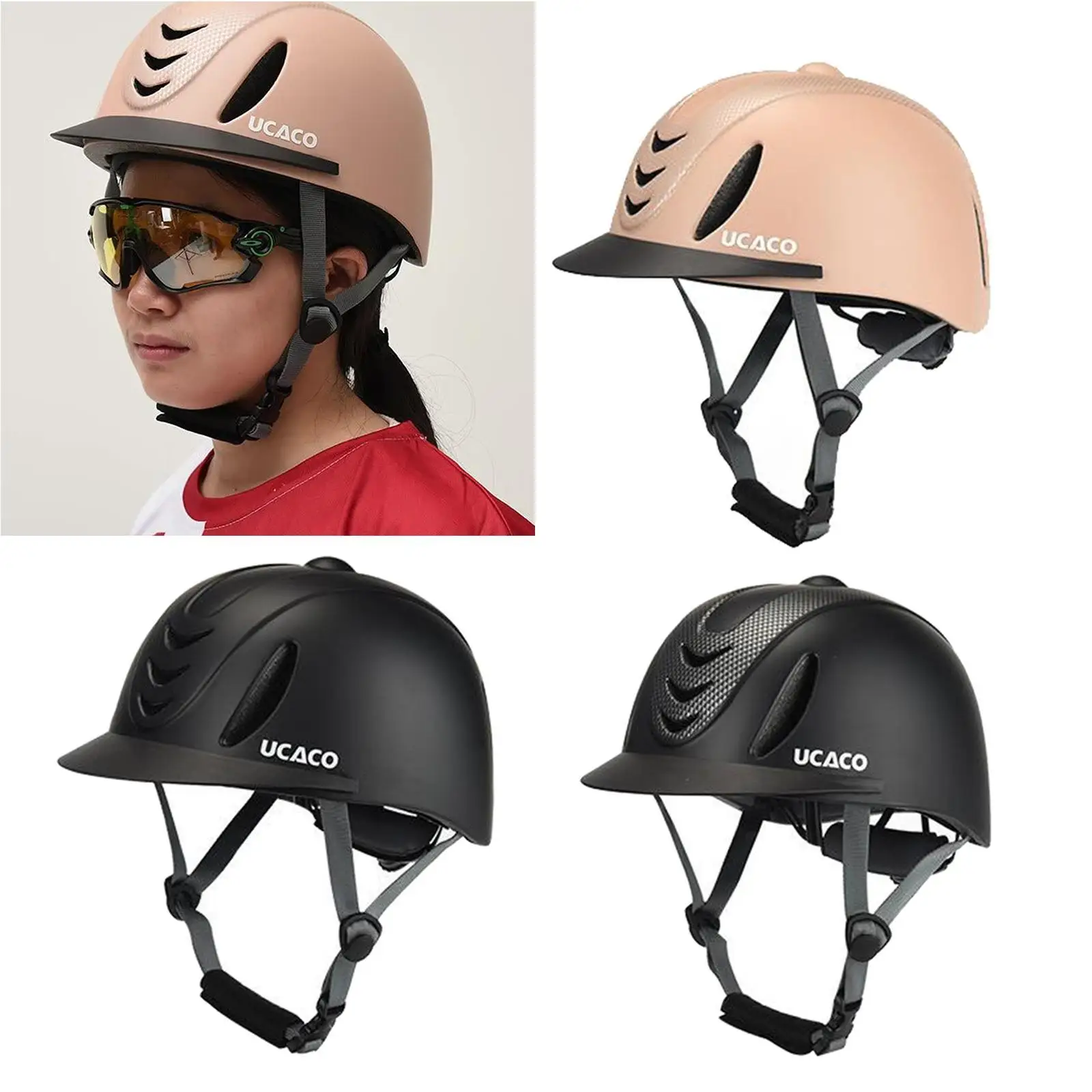 Cooling Horse Riding Helmet Crush Resistant Safety Equestrian Head Cap for Training and Competition