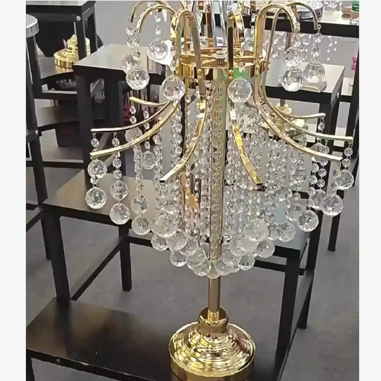 6 style can choose)H100cm )5pcs/10pcs Acrylic Metal Flower Stand Decoration Wedding Road Lead Flower Holder Table Centerpieces P