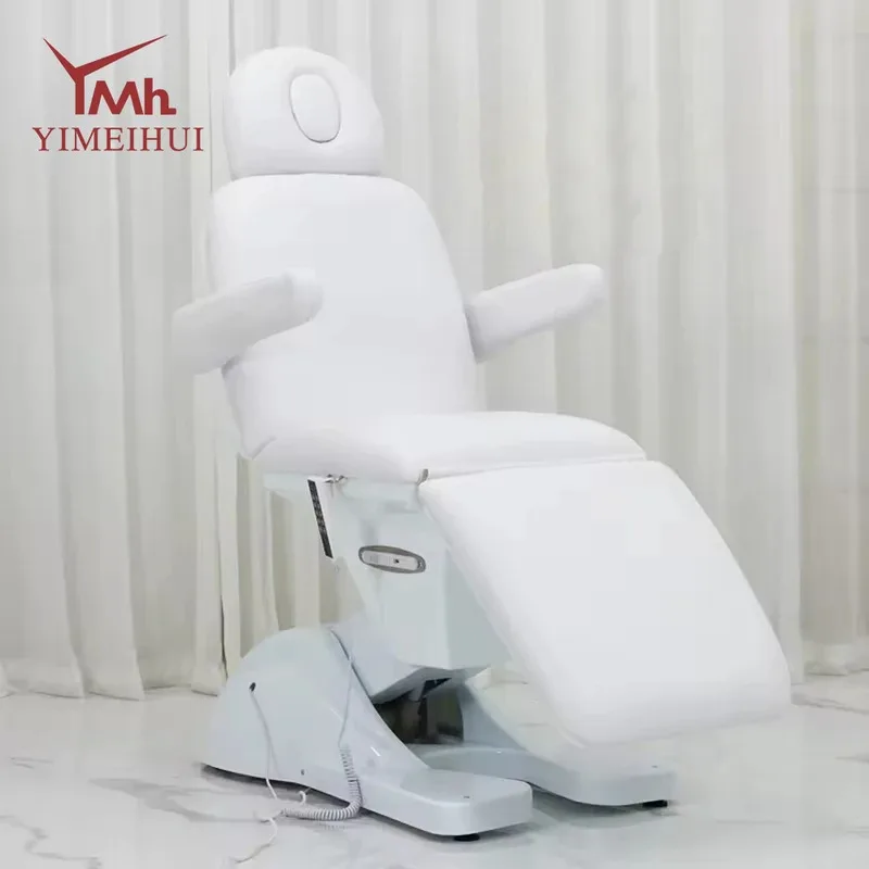 2025 Hochwertiges, luxuriöses, elektrisches 3-Motoren-verstellbares Spa-Bett, Massagetisch, Schönheits-Gesichtsbett für den Schönheitssalon