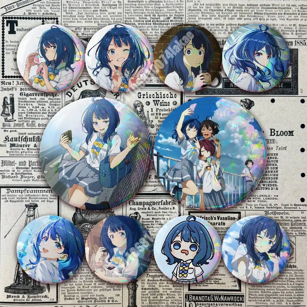 Yanami Anna Too Many Losing Heroines Button Badge 2PC Sets for Bags & Clothes & Accessories Metal Pin Creative Gift