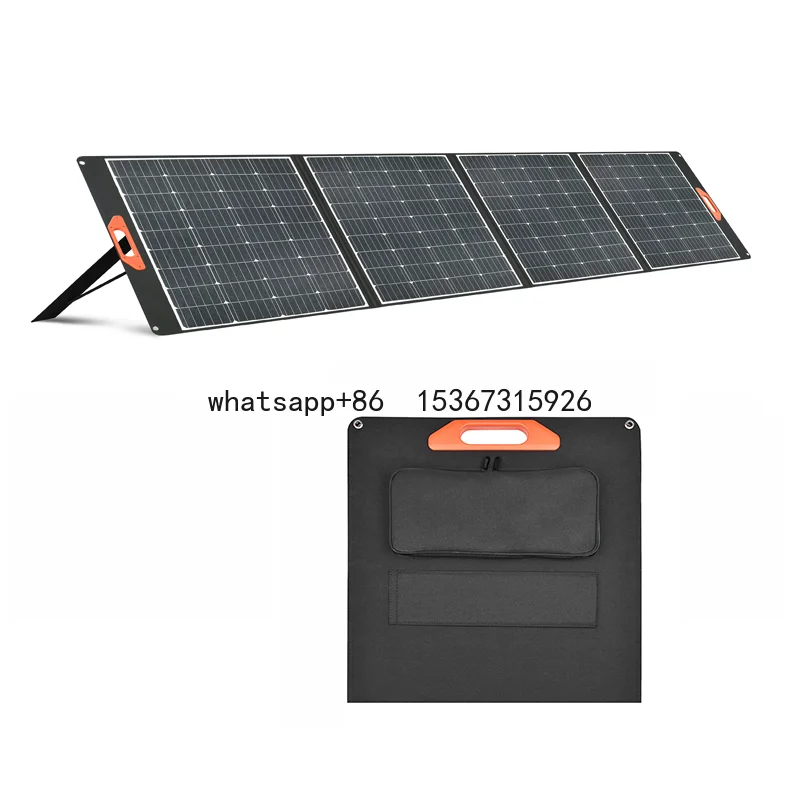 Home Use Foldable Solar Energy Panel Black 100W 400W   High Efficient  Pv Monocrystalline Module For Solar System