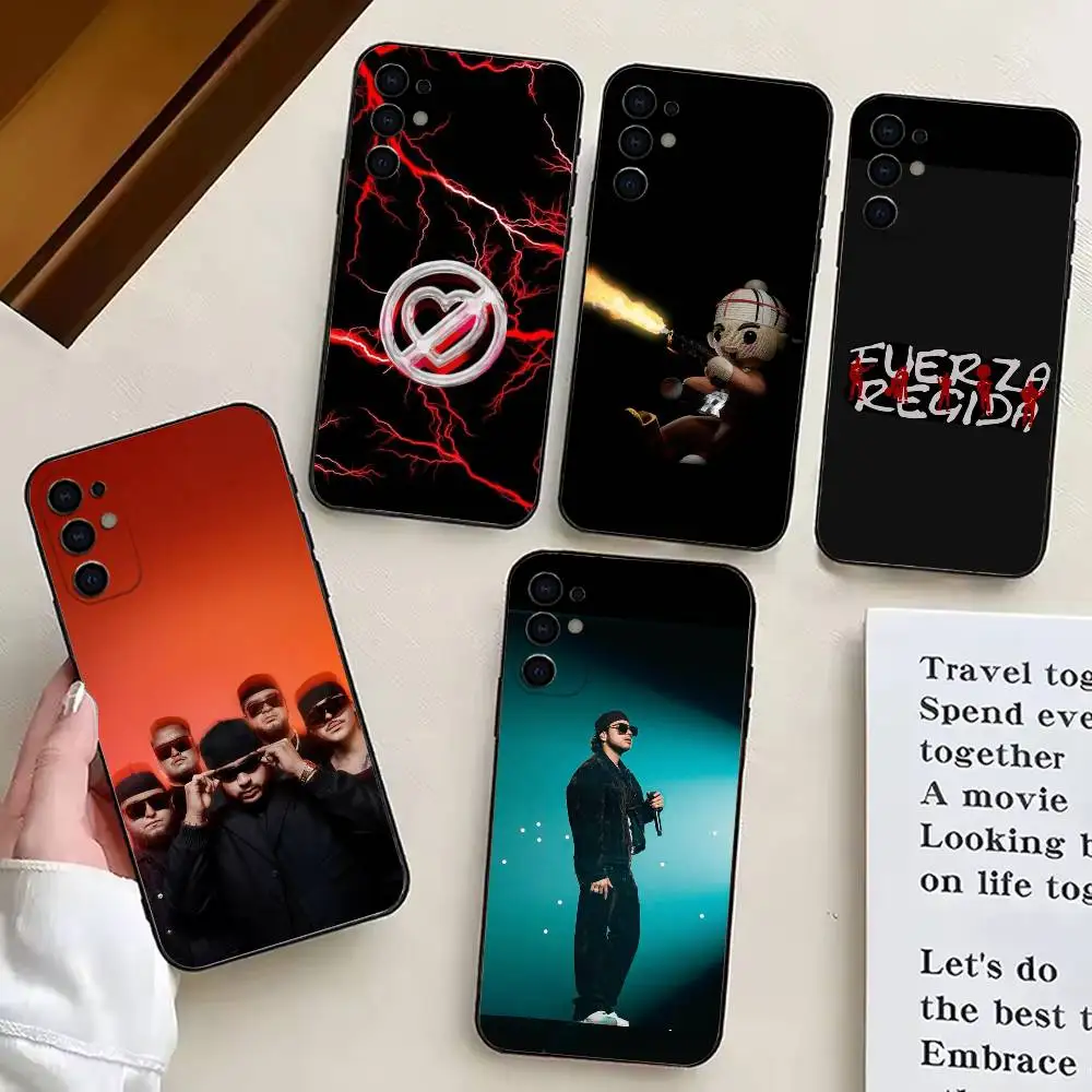 

Singer F-Fuerza R-Regida-ES Phone Case Black Silicone Soft For Samsung S25,S24,S21,S22,S23,S30,Ultra,S20,Plus,Fe,Lite