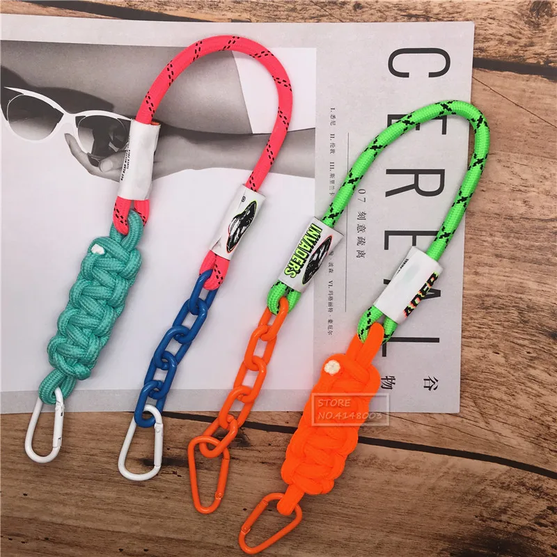 Fluorescent Color Rope for Mobile Wrist Strap Phone Lanyard Smartphone Shoulder Strap Lanyard for Keys Universal Hold