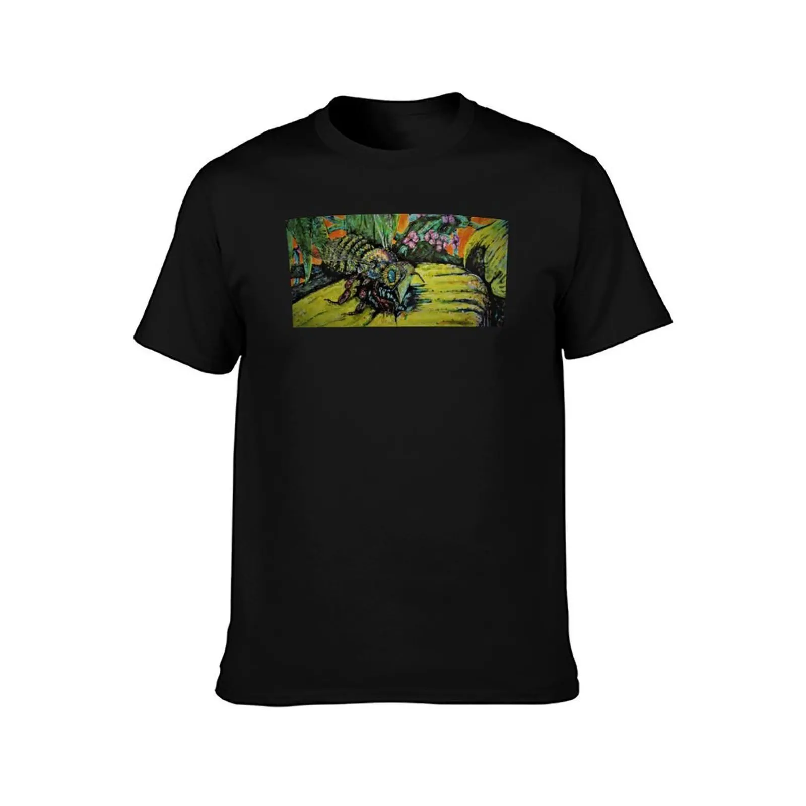 The Pollinator T-Shirt, Summer Casual Cotton Tee, Oversized Streetwear Tops, Vintage Graphic Print, Loose Fit Short Sleeve