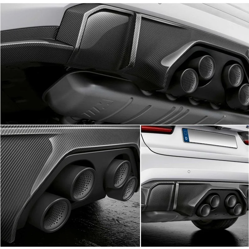 Dry Carbon Rear Bumper Lip Sword Fins Spoiler Splitter Diffuser For M3 M4 G80 G82 G83 2021+